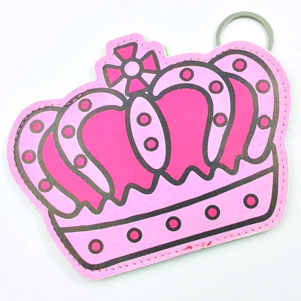 PINK PRINCESS CROWN KEYCHAIN & PURSE